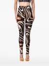 Pucci Marmo-print Leggings In 블랙