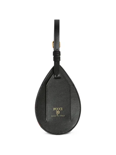 Pucci Marmo-print Luggage Name Tag In Blue