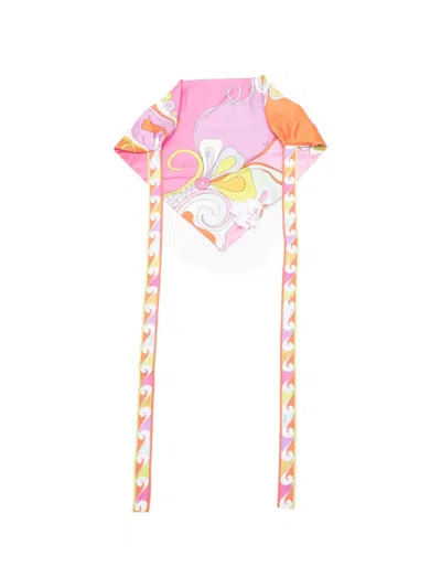 Pucci Marmo-print Silk-twill Headscarf In Pink