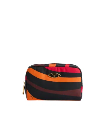 Pucci Marmo-print Small Beauty Case In Multi