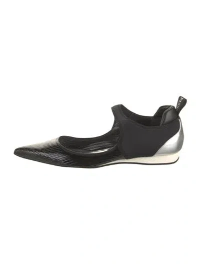 Pre-owned Pucci Mary Jane Flats In Black
