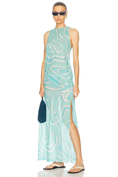 Pucci Maxi Dress In Blue