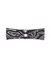 Pucci Abstract Bandeau Swim Set With Ring Detail In Black