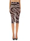 Pucci Maze Print Midi Skirt In Multi