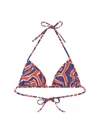 Pucci Maze Print Triangle Bikini Top In Multi