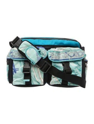 Pre-owned Pucci Messenger Bag In Blue
