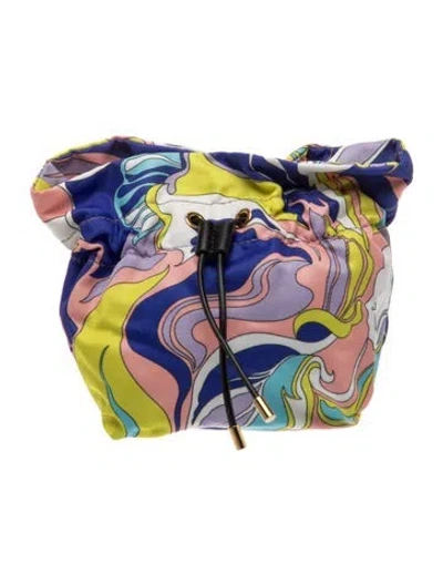 Pre-owned Pucci Messenger Bag In Blue