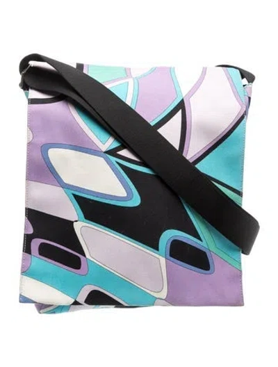 Pre-owned Pucci Messenger Bag In Purple