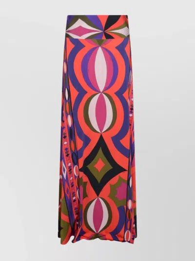 PUCCI MIDI AND MAXI SKIRT WITH GEOMETRIC DESIGN