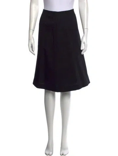 Pre-owned Pucci Midi Length Skirt In Black