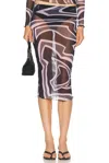 Pucci Midi Skirt In Multi