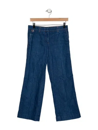 Pre-owned Pucci Mid-rise Flared Jeans In Blue