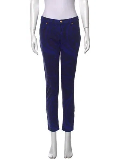 Pre-owned Pucci Mid-rise Skinny Leg Jeans In Blue