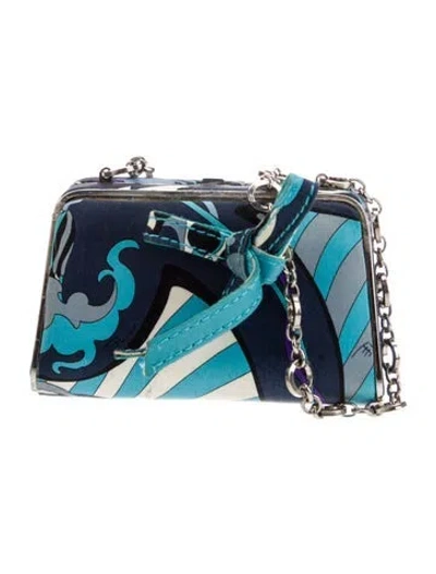 Pre-owned Pucci Minaudière In Blue