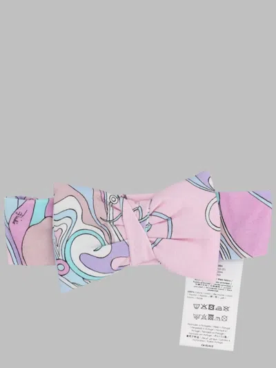 Pucci Mini Bandana Hat For Girls In Pink