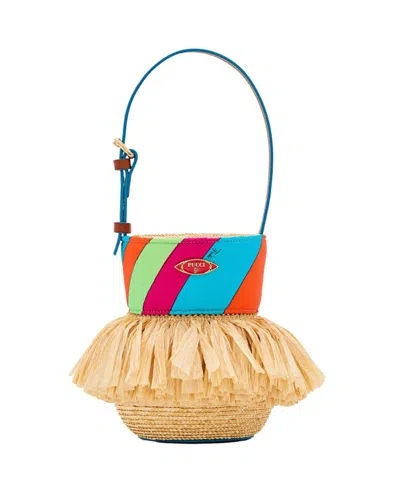 Pucci Mini Nella Bucket Bag In Multicolor