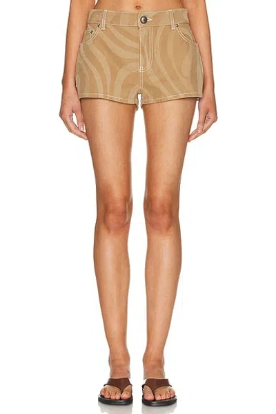 Pucci Mini Short In Brown