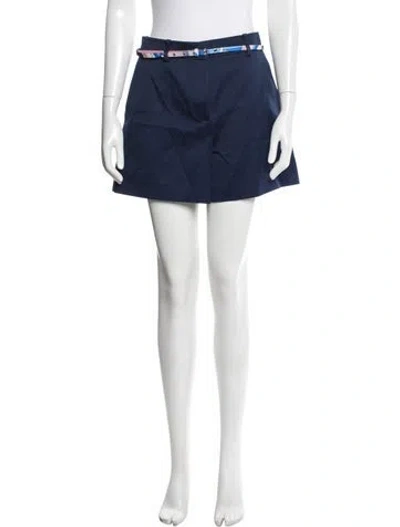 Pre-owned Pucci Mini Shorts In Blue