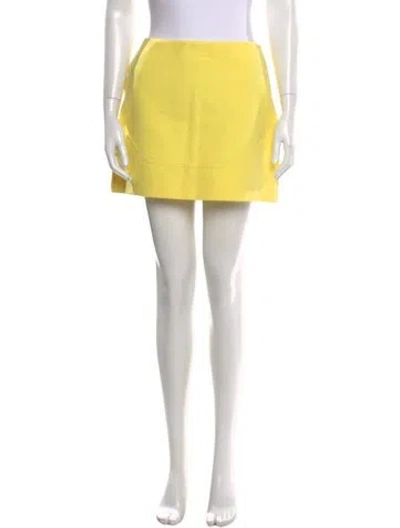 Pre-owned Pucci Mini Skirt In Yellow