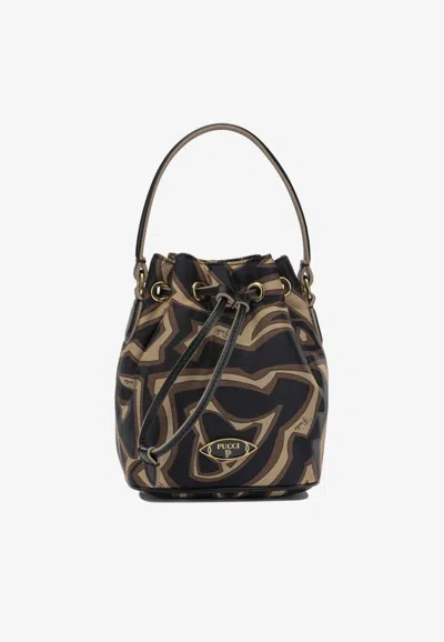 Pucci Mini Yummy Bucket Bag In Black