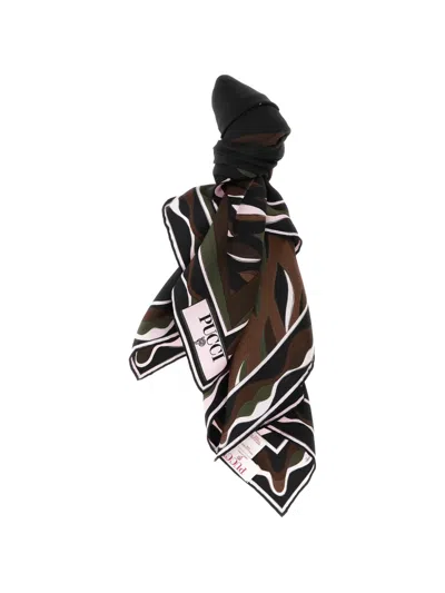 PUCCI MIXED PRINT SILK SCARF