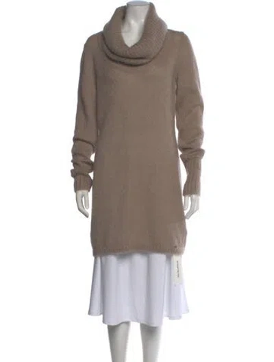Pre-owned Pucci Mohair Cowl Neck Sweater In Neutral
