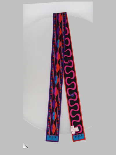 Pucci Silk Foulard Scarf In Animal Print