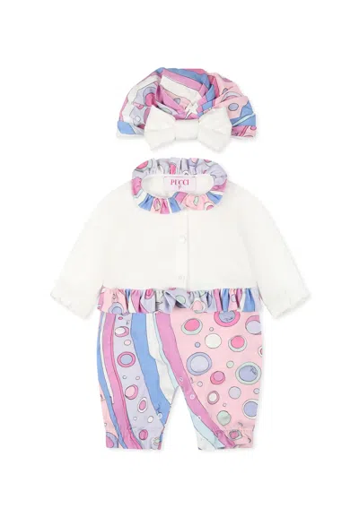 Pucci Multicolor Birth Set For Baby Girl With