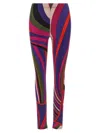 Pucci Multicolor Iride Leggings In Animal Print