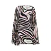 Pucci Silk Marmo Print Kaftan Mini Dress