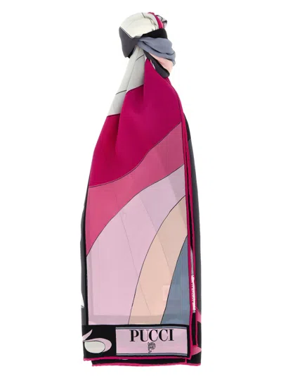 Pucci Multicolor Marmo Print Scarf