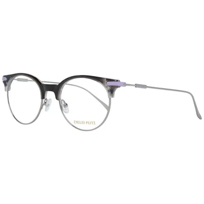 Pucci Emilio  Multicolor Metal Glasses Women's (frames) In Black