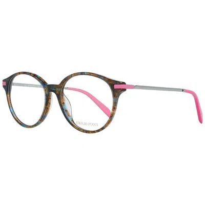 Pucci Emilio  Multicolor Metal Glasses Women's (frames) In Brown
