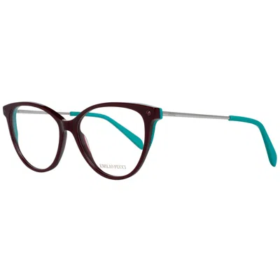 Pucci Emilio  Multicolor Metal Glasses Women's (frames) In Red