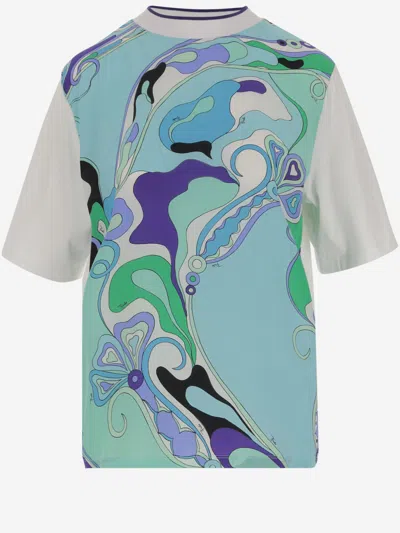 Pucci Multicolor Orchidee-print T-shirt