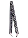 Pucci Multicolor Printed Bandana Scarf In Black