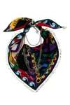Pucci Printed Silk Scarf In Multicolor