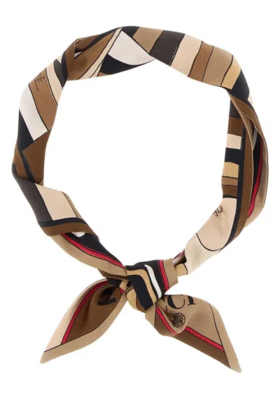 PUCCI MULTICOLOR PRINTED SILK SCARF