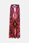 Pucci Midi And Maxi Skirt With Geometric Design In Animal Print