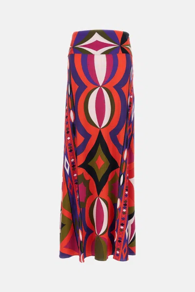 PUCCI WOMEN MULTICOLOR PRINTED SKIRT, 31 LUXURY SKIRTS FOR WOMEN DARVEYS