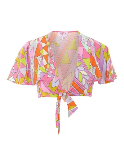 Pucci Multicolor Printed Top