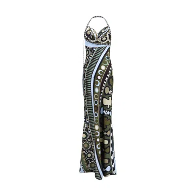 Pucci Multicolor Silk Long Dress