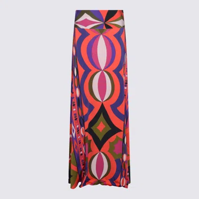 Pucci Multicolor Skirt In Animal Print