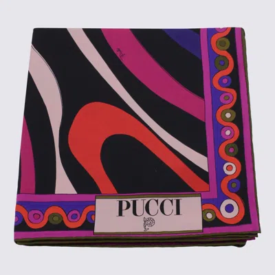 PUCCI MULTICOLOR SILK SCARF