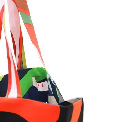 Pucci Multicolor Silk Tote Bag
