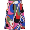 PUCCI MULTICOLOR SKIRT FOR GIRL WITH PRINT AND LOGO