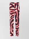 Pucci Multicolor Straight Leg Trousers And Pockets In Black