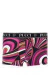 Pucci Multicolor Stretch Cotton Boxer Set In Multicolor