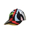 Pucci Multicolored Abstract Pattern  Hat In Multi