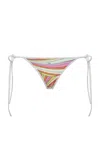 Pucci Iride-print Bikini Bottom In Multicolor In White
